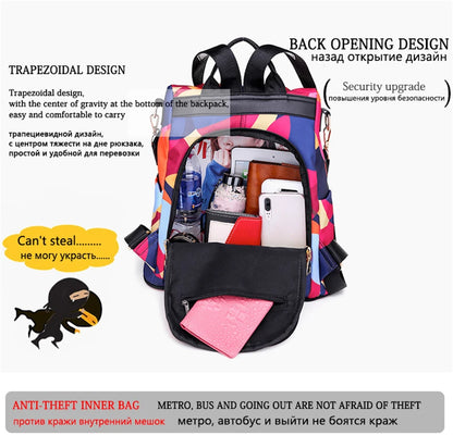 Stylish Oxford Cloth Backpack - Lightweight Shoulder Bag for Teen Girls & Women, Perfect for School & Travel