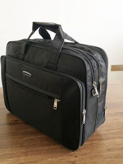 Ultimate Business Powerhouse: 19-Inch Large Capacity Men's Handbag for Laptops & Notebooks