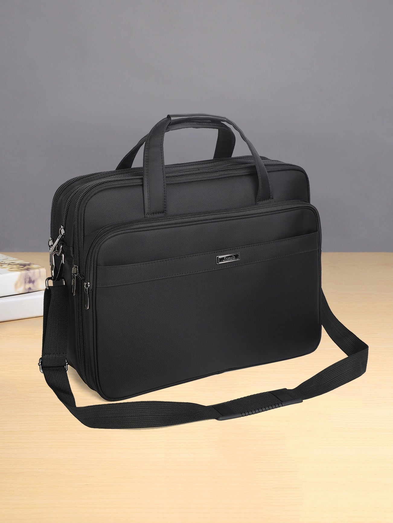 Ultimate Business Powerhouse: 19-Inch Large Capacity Men's Handbag for Laptops & Notebooks