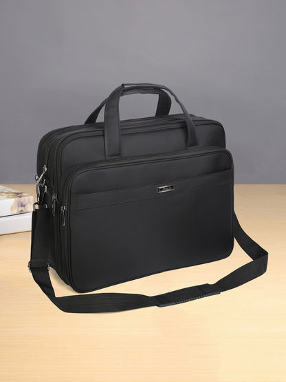 Ultimate Business Powerhouse: 19-Inch Large Capacity Men's Handbag for Laptops & Notebooks