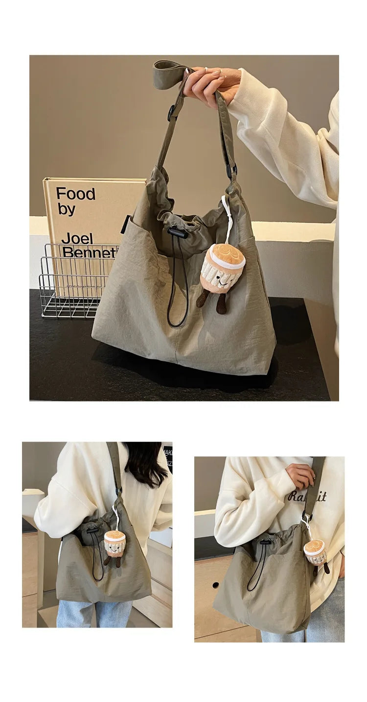 "2024 Fashion-Forward Nylon Shoulder Bag - Anti-Wrinkle, Lightweight, Large Capacity Crossbody Tote