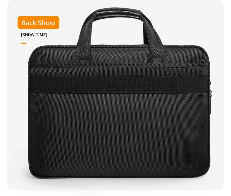 Yajie Commanding Business Canvas Satchel - Large Capacity Briefcase for the Modern Professional