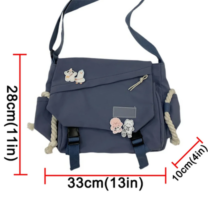 Stylish and Versatile Large Capacity Crossbody Bag for Teens