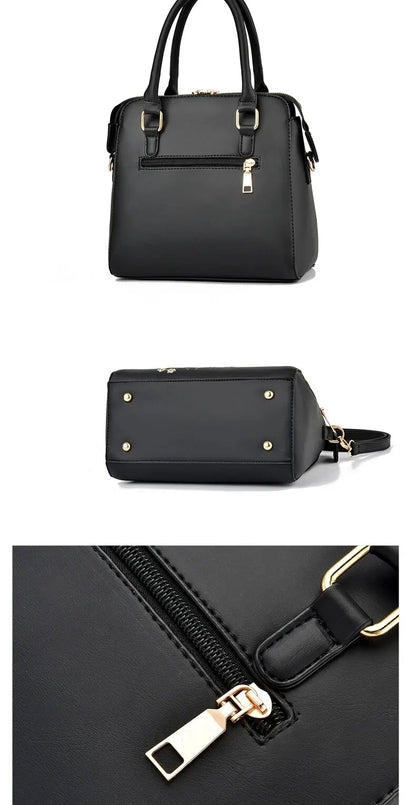 Floral Elegance: Trendy Zipper Handbag - Versatile Crossbody and Shoulder Bag for Work and Leisure