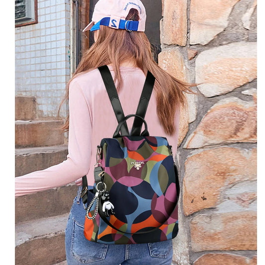 Stylish Oxford Cloth Backpack - Lightweight Shoulder Bag for Teen Girls & Women, Perfect for School & Travel