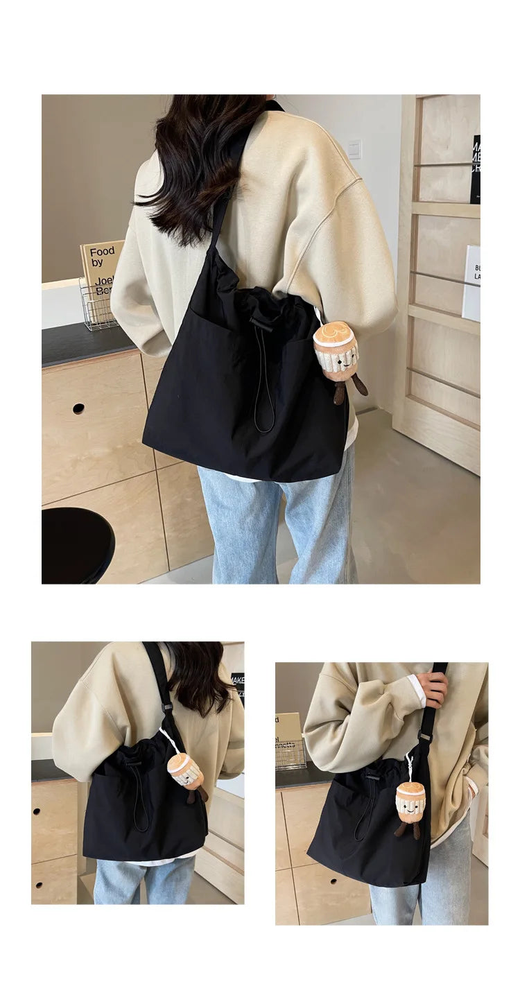 "2024 Fashion-Forward Nylon Shoulder Bag - Anti-Wrinkle, Lightweight, Large Capacity Crossbody Tote