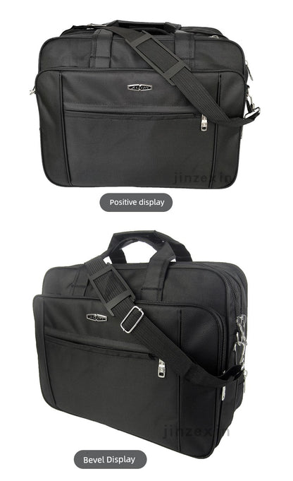 Ultimate Business Powerhouse: 19-Inch Large Capacity Men's Handbag for Laptops & Notebooks