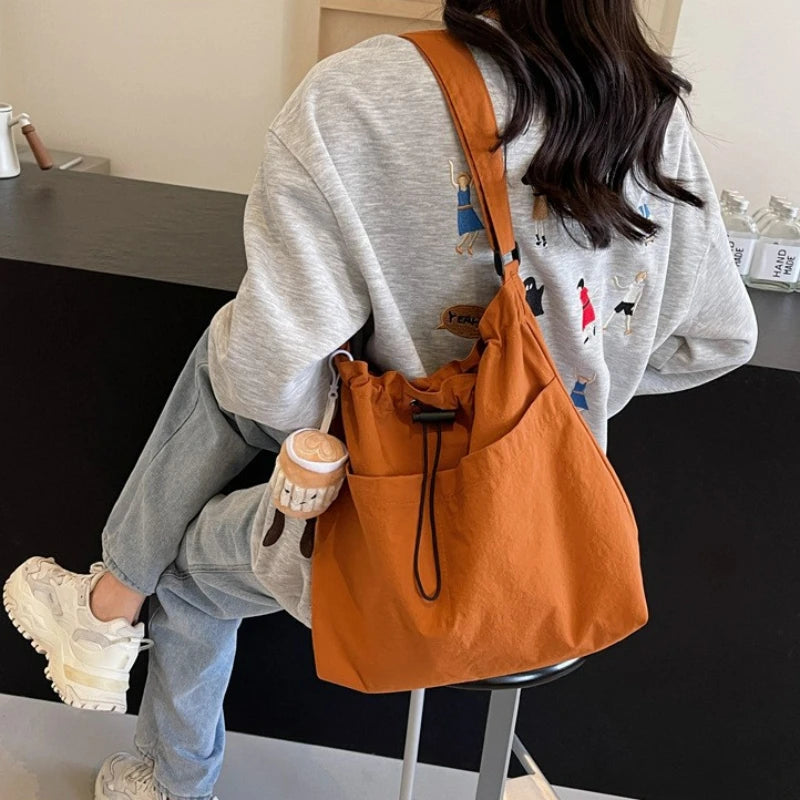 "2024 Fashion-Forward Nylon Shoulder Bag - Anti-Wrinkle, Lightweight, Large Capacity Crossbody Tote