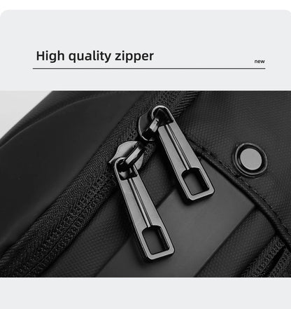 Sophisticated HK Multifunction Waterproof Fashionable Shoulder Messenger for Men, Fits 11” Devices