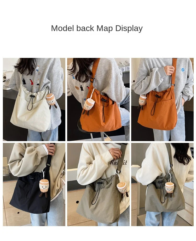 "2024 Fashion-Forward Nylon Shoulder Bag - Anti-Wrinkle, Lightweight, Large Capacity Crossbody Tote