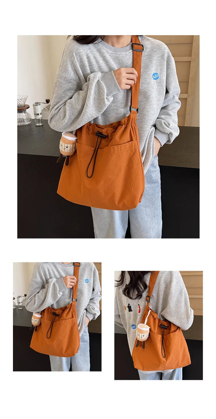 "2024 Fashion-Forward Nylon Shoulder Bag - Anti-Wrinkle, Lightweight, Large Capacity Crossbody Tote