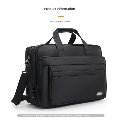 Yajie Commanding Business Canvas Satchel - Large Capacity Briefcase for the Modern Professional