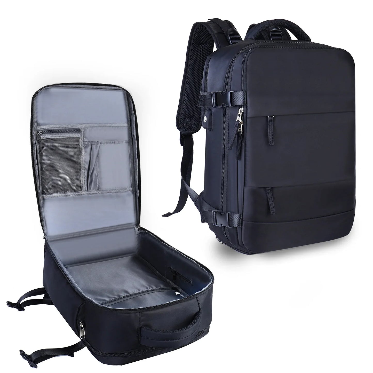 Fearless Travel: Airline-Approved Waterproof Anti-Theft Backpack - Ultimate Large Capacity Carry-On for Men