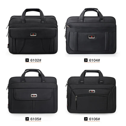 Bold Canvas Executive Briefcase - Waterproof 15.6" Laptop Bag with Large Capacity for the Modern Professional