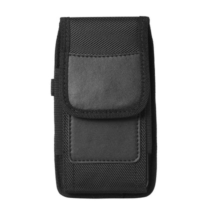 Versatile Unisex Nylon Waist Bag - Compact Cell Phone Holster with Belt Loop