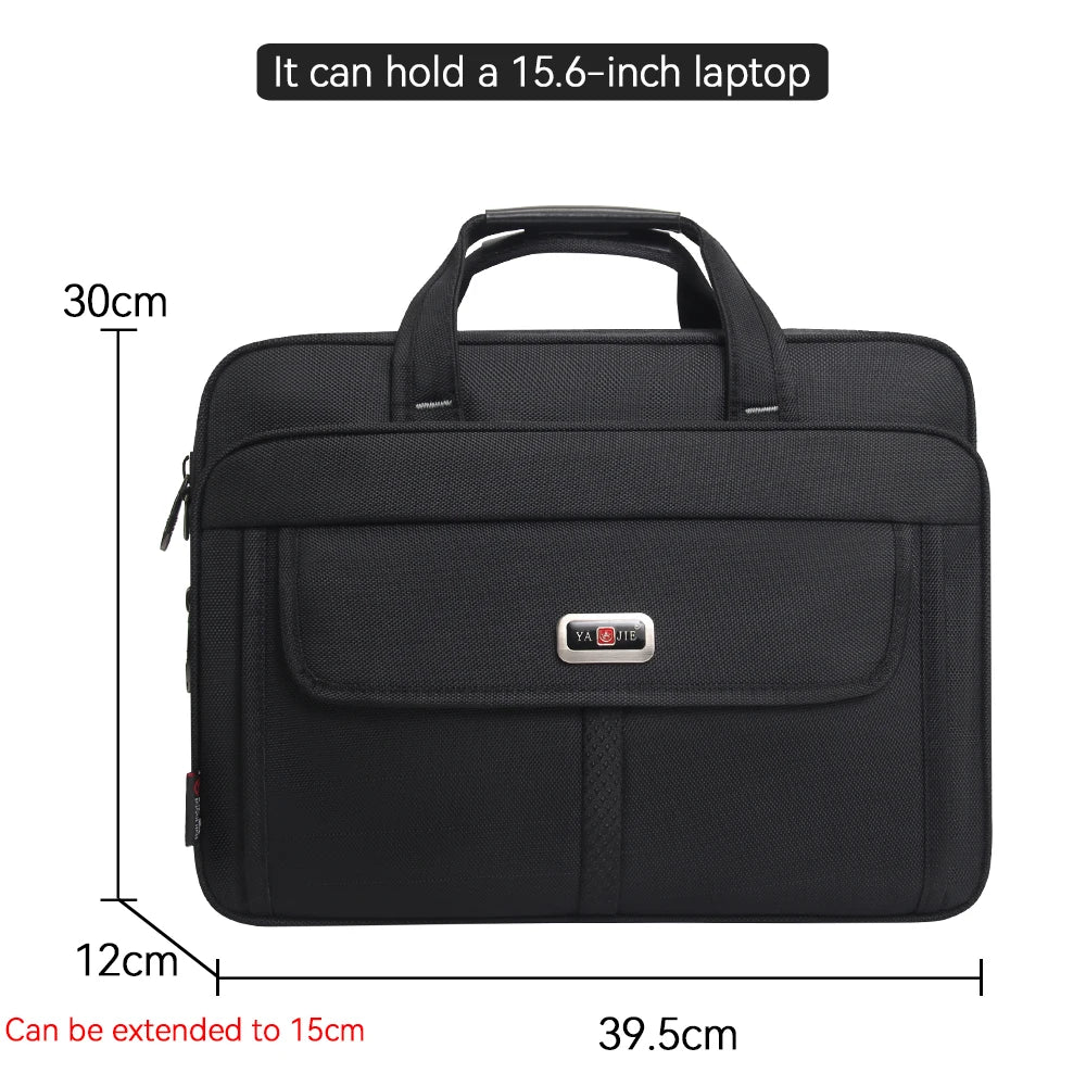 Bold Canvas Executive Briefcase - Waterproof 15.6" Laptop Bag with Large Capacity for the Modern Professional