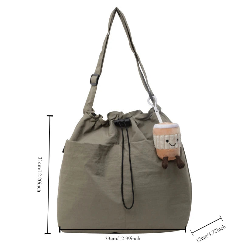 "2024 Fashion-Forward Nylon Shoulder Bag - Anti-Wrinkle, Lightweight, Large Capacity Crossbody Tote