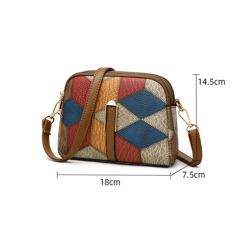 Yogodlns Luxury Designer Plaid Handbag - Chic Women's Messenger & Shoulder Bag