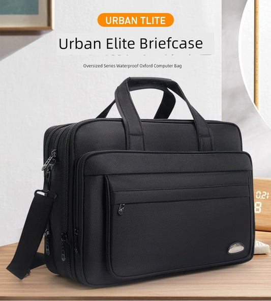 Yajie Commanding Business Canvas Satchel - Large Capacity Briefcase for the Modern Professional