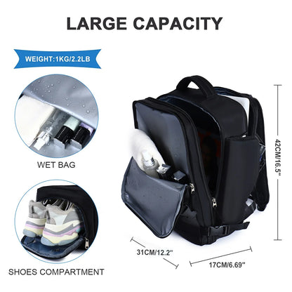 Fearless Travel: Airline-Approved Waterproof Anti-Theft Backpack - Ultimate Large Capacity Carry-On for Men