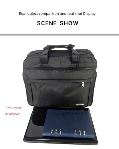 Ultimate Business Powerhouse: 19-Inch Large Capacity Men's Handbag for Laptops & Notebooks