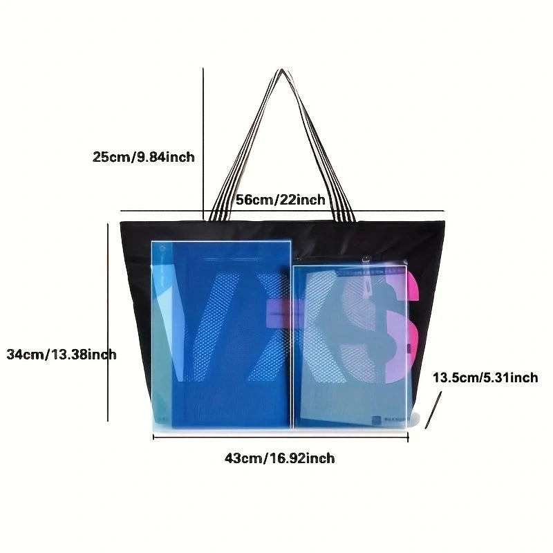 Trendy Aliwood Women’s Shoulder Tote - Waterproof, Large Capacity Travel & Shopping Bag