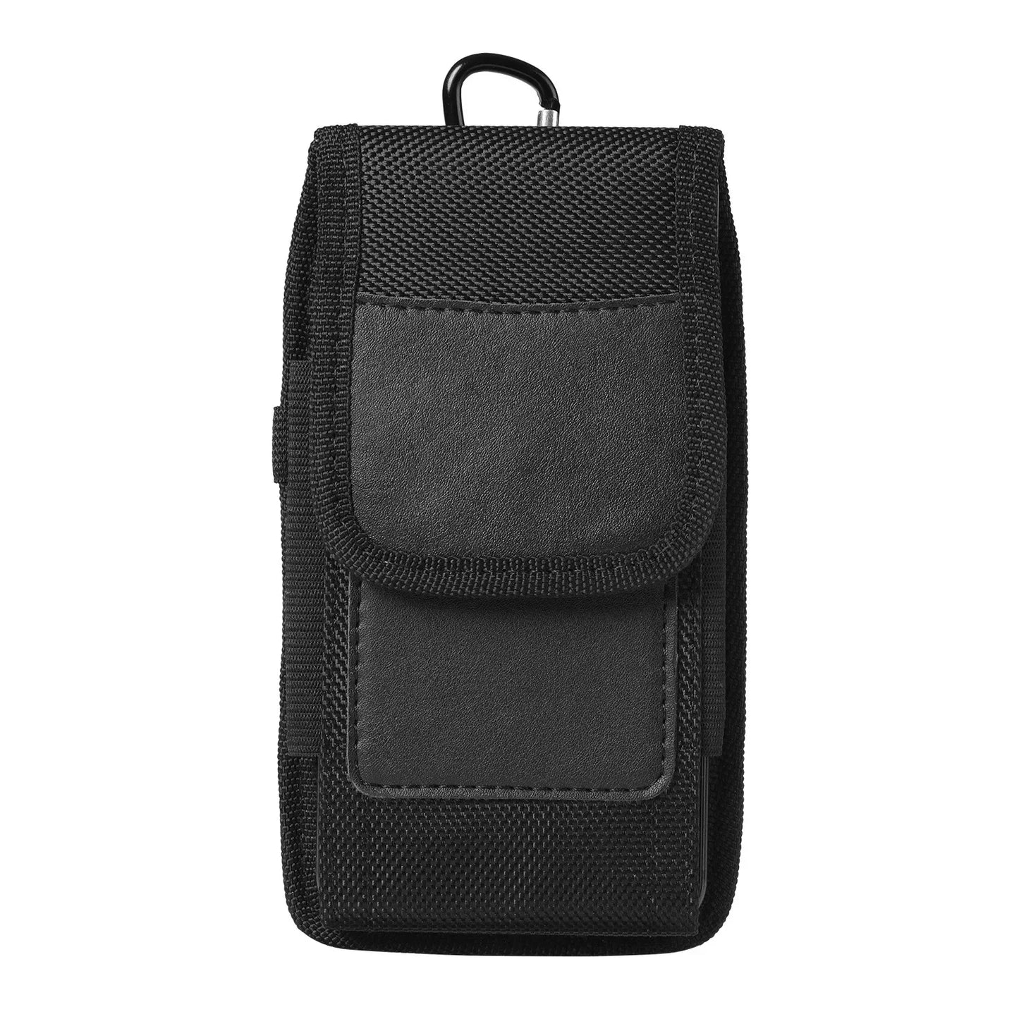 Versatile Unisex Nylon Waist Bag - Compact Cell Phone Holster with Belt Loop