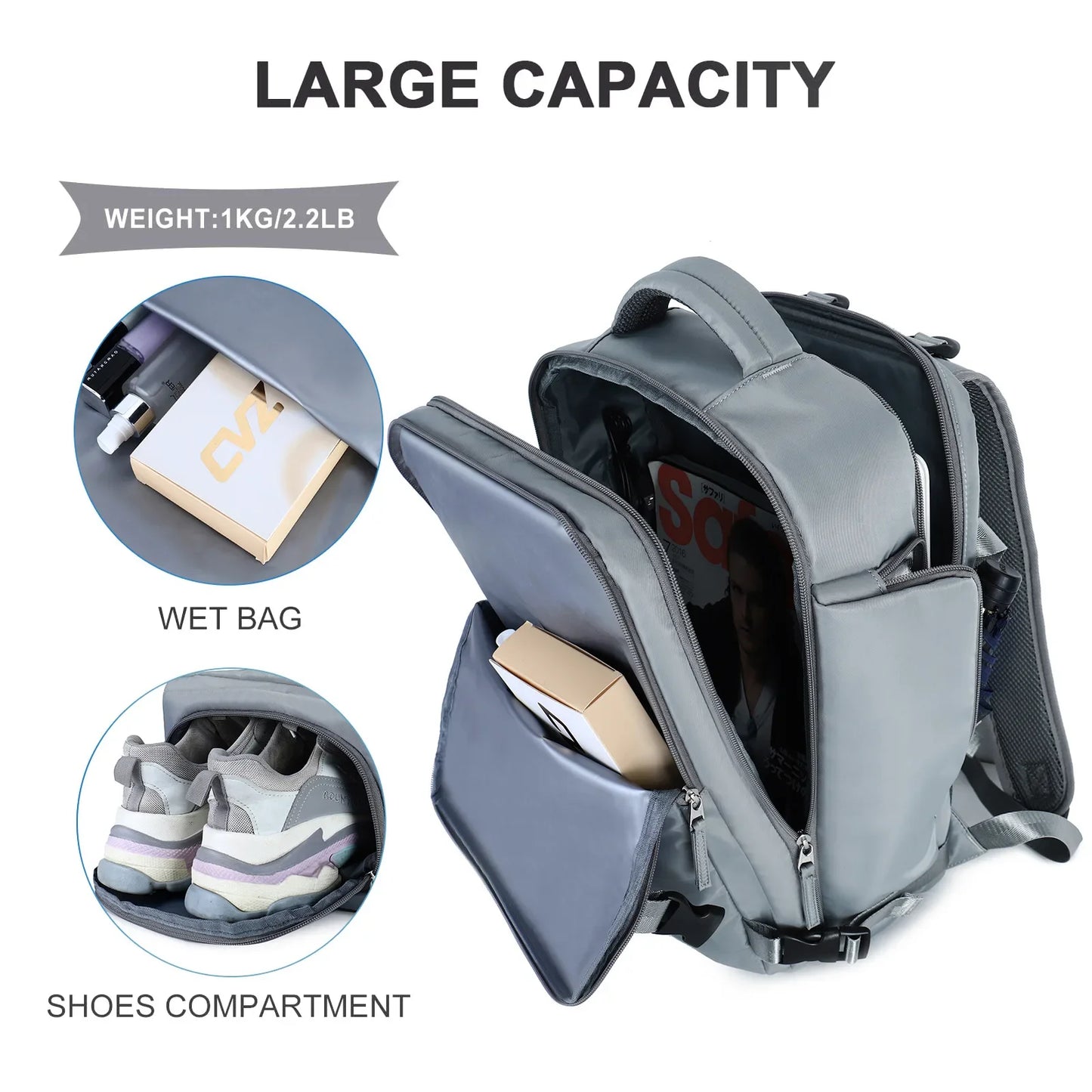 Fearless Travel: Airline-Approved Waterproof Anti-Theft Backpack - Ultimate Large Capacity Carry-On for Men