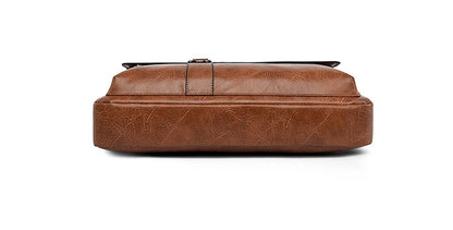 Luxury Leather Men's Handbag - Elite Briefcase and Messenger Bag for Laptops and A4 Documents