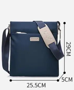 Professional Men's Waterproof Oxford Shoulder Bag - Versatile Business Crossbody