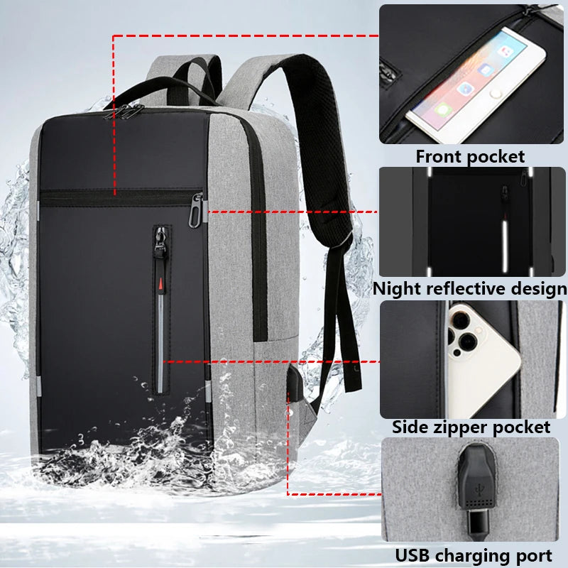 Sleek Urban Waterproof Pro Adventure Pack with USB Charging for On-the-Go Pros